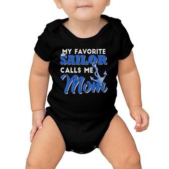 My Favorite Sailor Calls Me Mom Mother's Day Baby Onesie | Mazezy