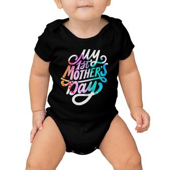 My First Mother's Day For Pregnant Or New Moms Baby Onesie | Mazezy