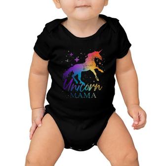 Mythical Creature Mother's Day Magical Animal Mama Unicorn Baby Onesie | Mazezy