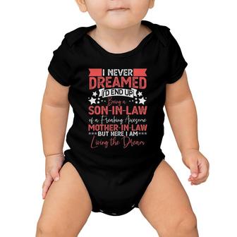 New Son In Law Birthday From Awesome Mother In Law Baby Onesie | Mazezy