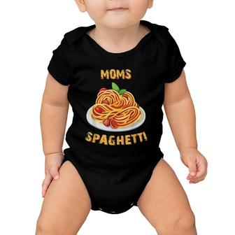 Nice Moms Spaghetti Lover Foodie Baby Onesie | Mazezy