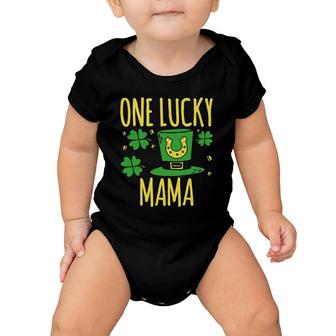 One Lucky Mama St Patrick's Day Lucky Mama Baby Onesie | Mazezy