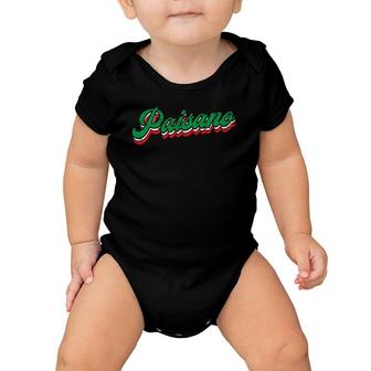 Paisano Italian Dad Grandpa Nonno Paisan Sang Italy Flag Baby Onesie | Mazezy
