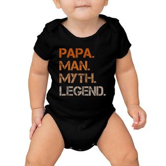 Papa Pa The Man The Myth The Legend Dad Gifts Baby Onesie | Mazezy