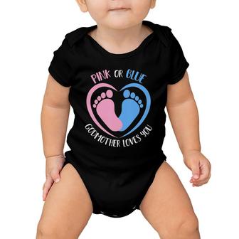 Pink Or Blue Godmother Loves You Gender Reveal Baby Onesie | Mazezy