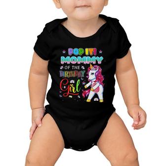 Pop It Mommy Of The Birthday Girl Fidget Family Matching Baby Onesie | Mazezy