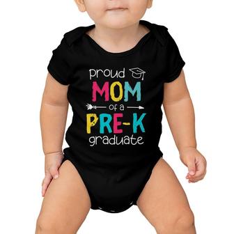 Proud Mom Mother Prek Preschool Family Matching Graduation Baby Onesie | Mazezy