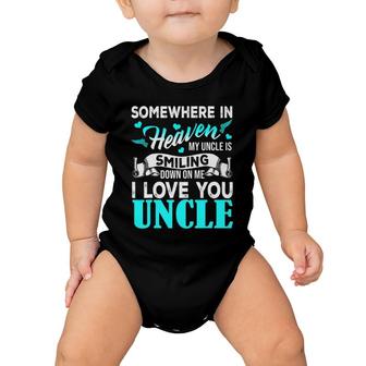 Proud My Uncle In Heaven Happy Father's Day Proud Of Uncle Baby Onesie | Mazezy
