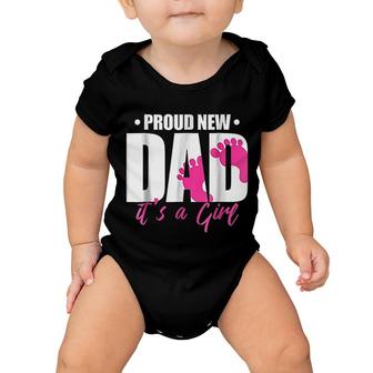 Proud New Dad It Is A Girl Baby Onesie | Mazezy