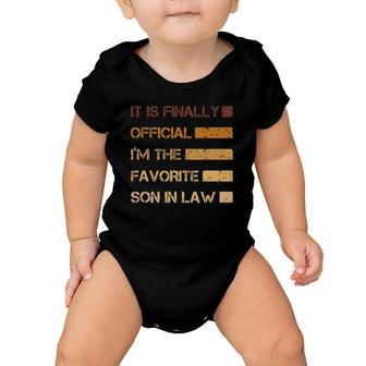 Son In Law Gifts From Mother In Law Favorite Son In Law Gift Baby Onesie | Mazezy