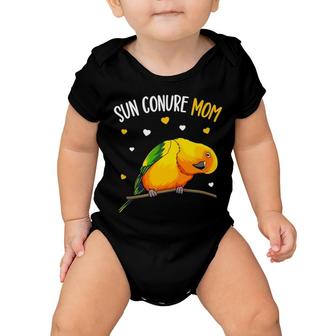 Sun Conure Mom Funny Parrot Bird Lover Women Pullover Baby Onesie | Mazezy