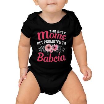 The Best Moms Get Promoted To Babcia Grandma Mother's Day Baby Onesie | Mazezy