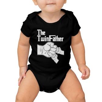 The Twinfather Father Of Twins Fist Bump Baby Onesie | Mazezy