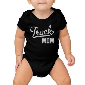 Track Mom Proud Track And Field Mom Gift Baby Onesie | Mazezy