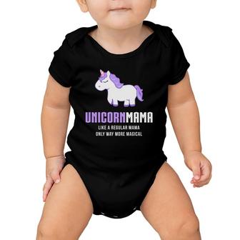 Unicorn Mama Funny Cute Magical Gift Baby Onesie | Mazezy