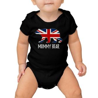 United Kingdom Flag Bear British Mama Baby Onesie | Mazezy