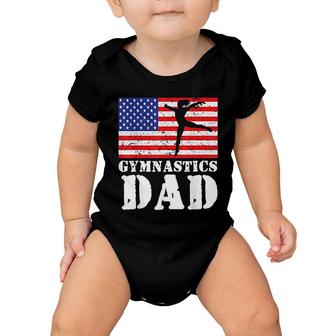 Usa American Gymnastics Dad Baby Onesie | Mazezy