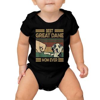 Vintage Best Great Dane Mom Ever Dog Lover For Mother's Day Baby Onesie | Mazezy