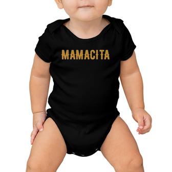 Vintage Mamacita Spanish New Mom Design- Baby Announcement Baby Onesie | Mazezy