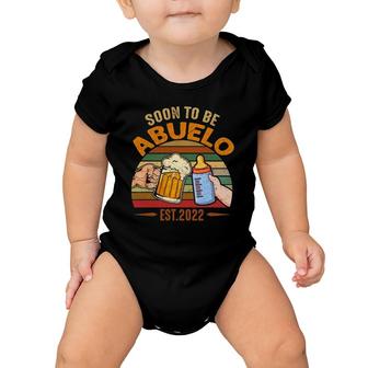 Vintage - Soon To Be Abuelo 2022 Fathers Day Baby Onesie | Mazezy