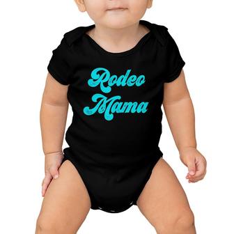 Western Mother Gift Rodeo Mama Turquoise Baby Onesie | Mazezy
