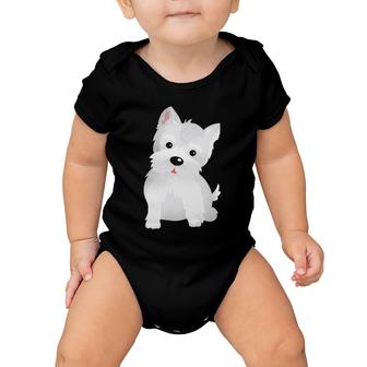 Westie West Highland Terrier Mama Dogs Gift Baby Onesie | Mazezy