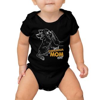 Womens Chihuahua Clothes Best Chihuahua Mom Ever Mama Chihuahua Baby Onesie | Mazezy