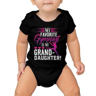 Womens Cute Gymnastics Grandma Gymnast Grandma Gift Baby Onesie | Mazezy