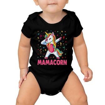 Womens Funny Mamacorn Unicorn Costume Mom Mother's Day Baby Onesie | Mazezy