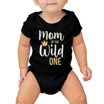 Womens Mom Of The Wild One Mothers Day And Grandma Baby Onesie | Mazezy