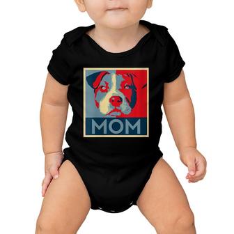 Womens Pitbull Mom Dog Lover Pit Bull Rescuer Gift For Mother Baby Onesie | Mazezy
