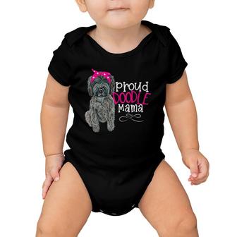 Womens Proud Doodle Mama Goldendoodle Labradoodle Pyredoodle Baby Onesie | Mazezy