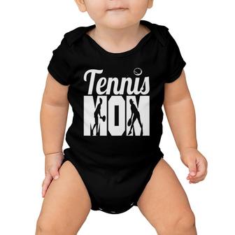 Womens Tennis Mom Womens Mother Funny Tennis Player Baby Onesie | Mazezy