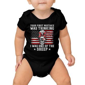 Your First Mistake Was Thinking I Was One Of The Sheep Mom Baby Onesie | Mazezy