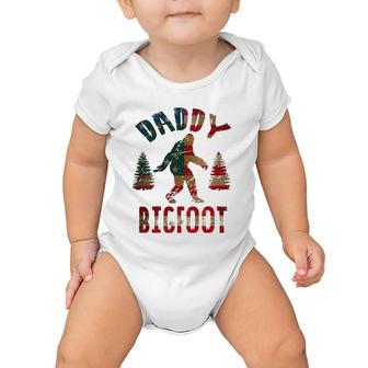 4Th Of July Father's Day Funny Dad Gift - Daddy Bigfoot Baby Onesie