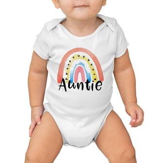 Auntie Rainbow For Women Aunt Christmas Mother's Day Niece Baby Onesie | Mazezy