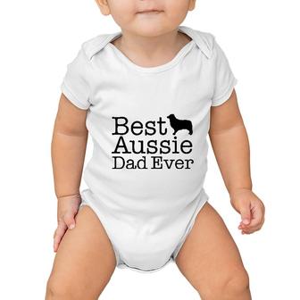 Australian Shepherd Best Aussie Dad Baby Onesie | Mazezy