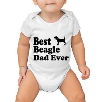 Best Beagle Dad Ever Baby Onesie | Mazezy