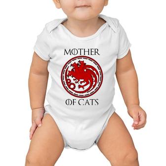 Cool Mother Of Cats Design For Cat And Kitten Enthusiasts Baby Onesie | Mazezy