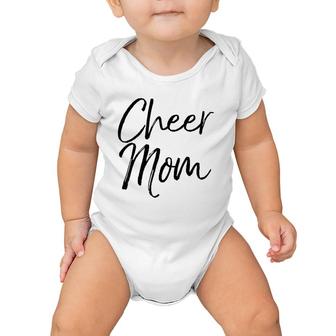Cute Cheerleader Mother Apparel Gift For Women Cheer Mom Baby Onesie | Mazezy