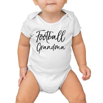 Cute Football Grandmother Gift For Women Football Grandma Baby Onesie | Mazezy
