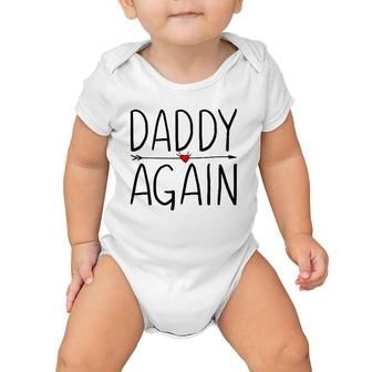 Daddy Again Fathers Day Gifts From Daughter And Son Baby Onesie | Mazezy