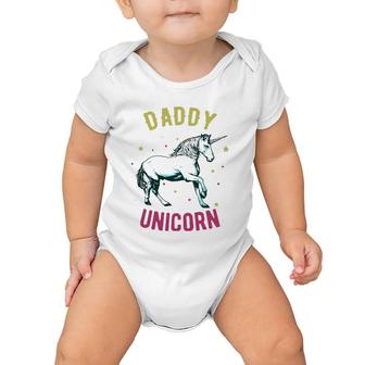 Father's Day Funny Gift - Daddy Unicorn Baby Onesie | Mazezy