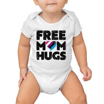 Free Mom Hugs Free Mom Hugs Genderfluid Pride Lgbtqia Baby Onesie | Mazezy