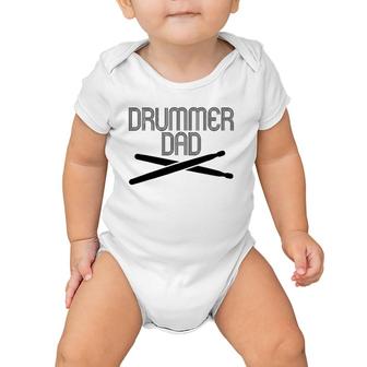 Funny Drummer Dad Tee S Drum Lovers Father's Day Gifts Baby Onesie | Mazezy