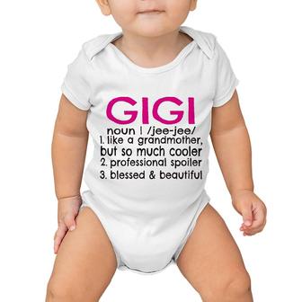 Gigi Definition Canvas Tote Bag Grandma Gift Baby Onesie | Mazezy