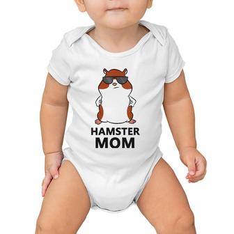 Hamster Mom Funny Hamster Mama V-Neck Baby Onesie | Mazezy