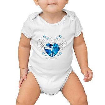 I Am The Mother Of An Angel He's My Son Diamond Wings Baby Onesie | Mazezy