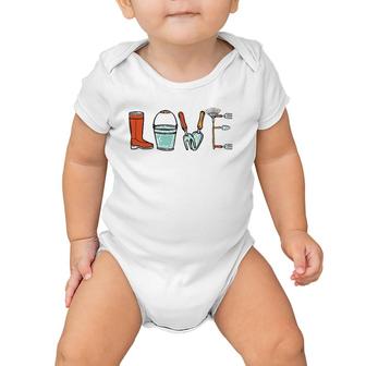Love Mother's Day Garden Plant Gardening Gardener Planter Mom Baby Onesie | Mazezy