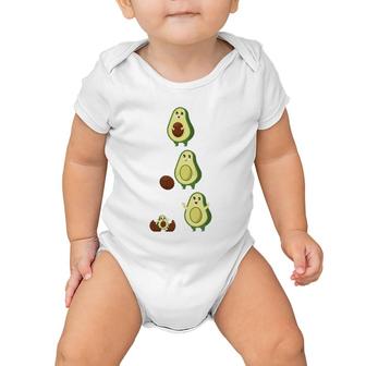 Mamacado Pregnant Mom Cute Avocado Baby Baby Onesie | Mazezy